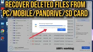 How To Recover Deleted File From PC / MOBILE/ SD CARD/ USB DRIVE ; Recover Deleted Files From Mobile