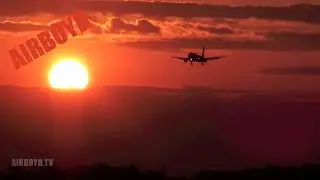 Delta Boeing 757 Sunset Landing ATL