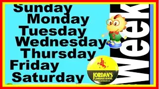 DAYS OF THE WEEK SONG FOR KIDS - FULL - by Jordan's Language School remastered By Mike's Home ESL