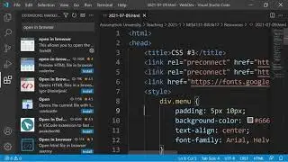 Open in Browser Extension in Visual Studio Code to Make it Easier to Preview HTML Files