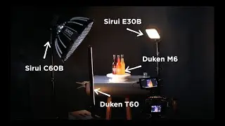 Low budget product commercial with SIRUI Lighting system