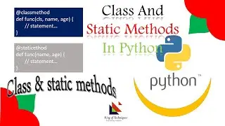 42 - Python class and static methods