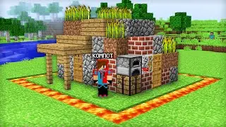 КАК ЗАЩИТИТЬ ДОМ НА САМОЙ ПЕРВОЙ ВЕРСИИ МАЙНКРАФТА | Компот Minecraft