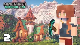 My Starter House | Minecraft 1.18 Let's Play - Ep. 2