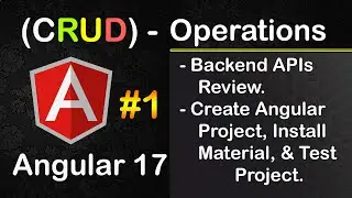 Angular CRUD Operations #1 | Create Angular Project, Install Material, & Setup Angular Project