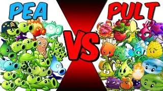 All Plants Team PEA vs PULT - Who Will Win? - PvZ 2 Team Plant vs Team Plant