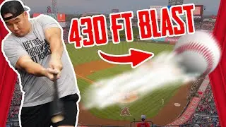 Hitting a 430FT TANK at ANGEL STADIUM?!?