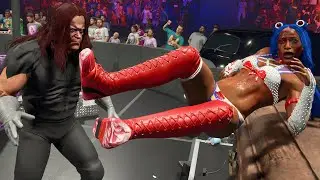 WWE 2k23: Sasha Banks (Sailor Moon) vs Undertaker, Halloween table & casket match! 