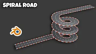 spiral road modeling in blender