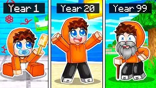 Living 99 YEARS In Minecraft!