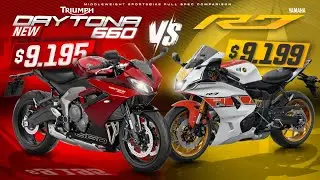 New 2024 Triumph Daytona 660 vs Yamaha R7 ┃ Same Price but a Superior Bike?