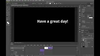 Photoshop Video Timeline 09: Animating Text Warp
