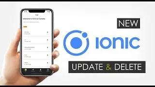 New Ionic 5 Angular 8 Update and Delete Records with RxJS