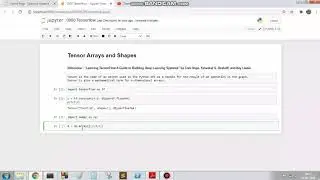 Tensorflow : 09 Tensor Arrays and Shapes