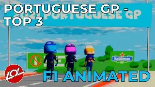 The top 3 fight at 2021 Portuguese GP - Formula 1 Animated