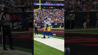 Zach Evans gets the TD & some love from Coach McVay! 👏 #nfl #rams #shorts
