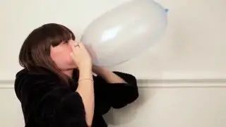 Blowing up a condom - Just for fun