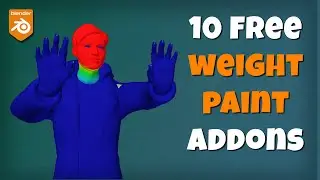 10 Free Weight Paint addons for Blender!