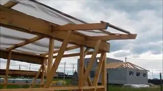 Бытовка по каркасной технологии своими руками. Ч.2 Крыша