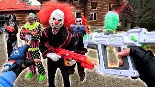 CLOWNS STEAL THE NERF ARSENAL! They found us again!