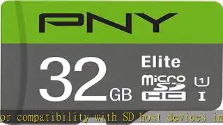 PNY 32GB Elite Class 10 U1 microSDHC Flash Memory Card - 100MB/s read, Class 10, U1, Full HD, UHS-I