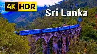 FLYING OVER SRI LANKA (4K HDR) - Relaxing Music Along With Beautiful Nature Videos - 4K HDR 60FPS