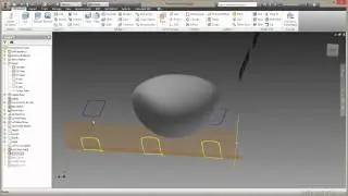 Autodesk Inventor - Surfacing Tutorial | Projected Curves