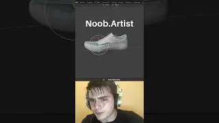 Noob vs Pro artist: shoe animation #blendertutorial #blender #blendercommunity #blender3d #b3d