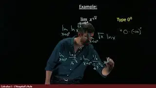 Applying LHopitals Rule to Exponential Indeterminate Forms