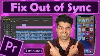 After importing iPhone video to Premiere Pro audio is out of sync - FIX