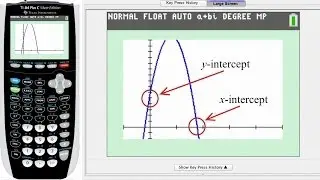 Finding the x and y intercepts with the TI-84