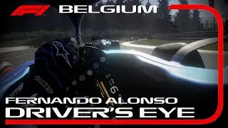 F1 2021 DRIVER’S EYE - 5 Laps Fernando Alonso Onboard ( Helmet Cam ) Race at Spa-Francorchamps