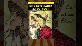 Сможете найти животное? Оптическая иллюзия 