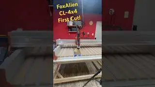 First Test Cut on the FoxAlien CL-4x4 CNC Machine! #cnc #cncmachine #foxalien