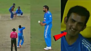 Gautam Gambhir's amazing reaction when Rohit sharma bowling in INDIA vs SRILANKA 2nd ODI Match |