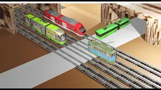 Spielzeug Straßenbahnen und Oberleitungsbusse/Dickie Toys City Liner Tram/Articulated Trolleybus