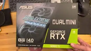 Asus DUAL mini RTX 3060TI LHR. Обзор карты и разгон на памяти Hynix