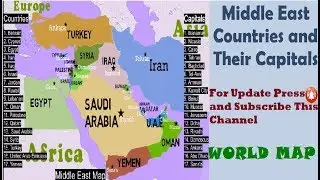 Middle East Countries & their Location/Middle East Map, Countries, Facts/ Trending Video Viral Video