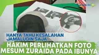 Ibu Kandung Zuraida Hanum Terdiam Saat Melihat Foto Mesum Anaknya Dengan Jefri di Persidangan