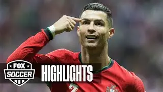 Portugal's Cristiano Ronaldo scores in first half vs. Poland | UEFA Nations League