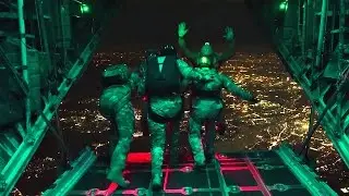 Air Force Special Operations Night Jump – Static & HALO Jumps Out Of C-130H