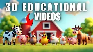 Learn How to Create a Kids' Educational Farm Animals Video Using FREE AI Tools in 4 Easy Steps!