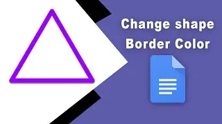 How to change shape border color in google docs