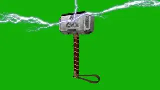 Green Screen Thor Mjolnir 4K UHD with SFX