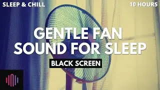 10 Hour fan sound with black screen  / Gentle but full sound for sleeping and relaxation