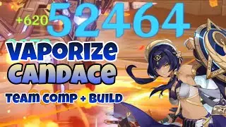 Main DPS Candace in Vaporize team (DMG Showcase and Build) - Genshin Impact