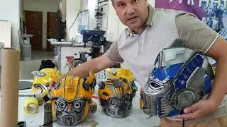 Обзор шлемов костюма Бамблби. Что выбираешь ты? Лига роботов.