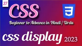 css display block display inline and display none |  CSS tutorial in Hindi Urdu