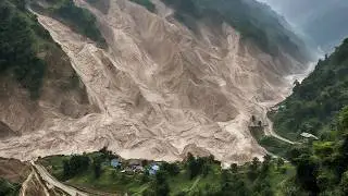 Roads torn in half, villages in ruins: heavy rains and landslides in India