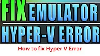 Fix Hyper V Errors In Emulators BlueStacks/Gameloop/Android Studio Incompatible Warnings Solution